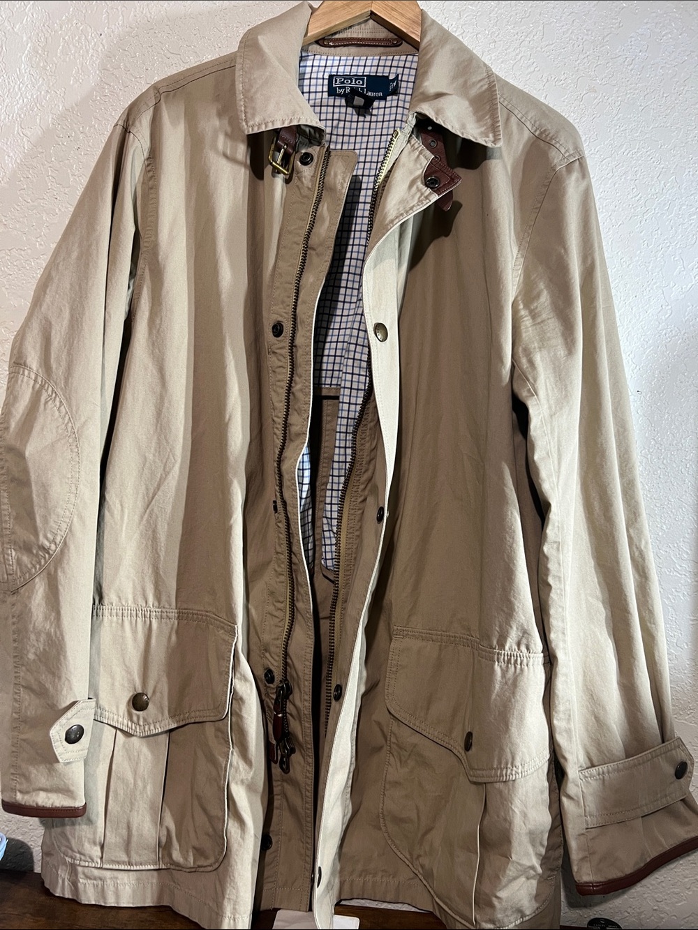 Polo by Ralph Lauren Tan Cotton Trench Jacket size M